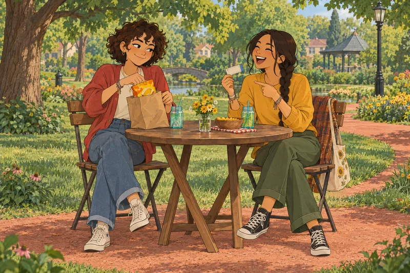 Best Friend Challenge Quiz: a park picnic chat