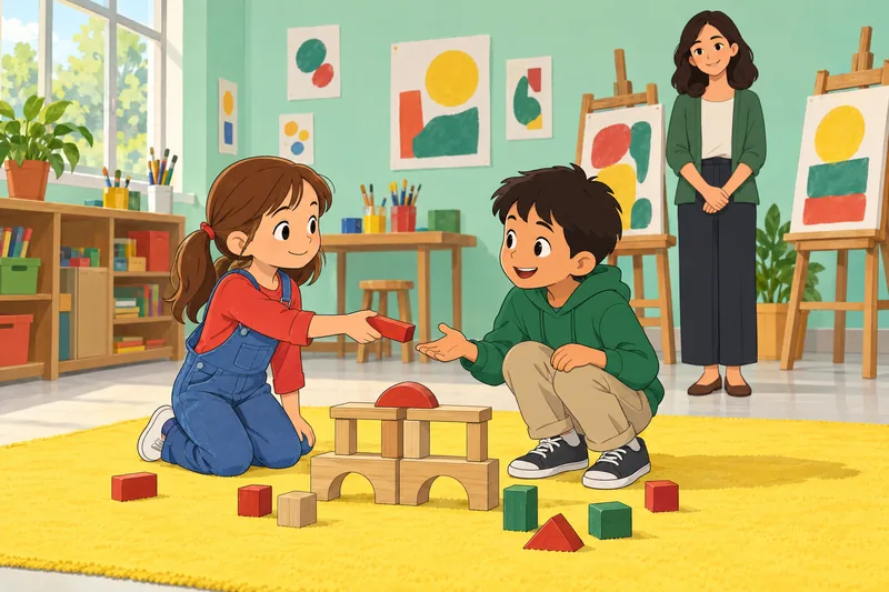 Best Friend Quiz: friends share blocks.