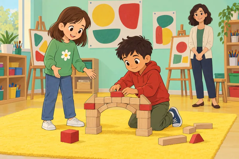 preguntas para niños: amigos comparten un libro.