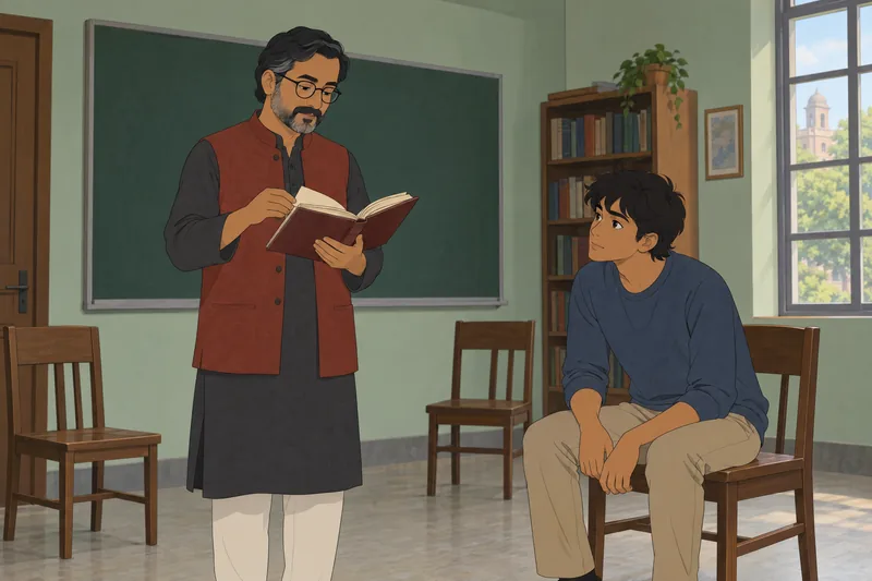 Bhagavad Gita Quiz shows a classroom review.
