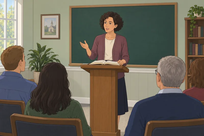 Bible Quiz on Galatians in a church classroom.
