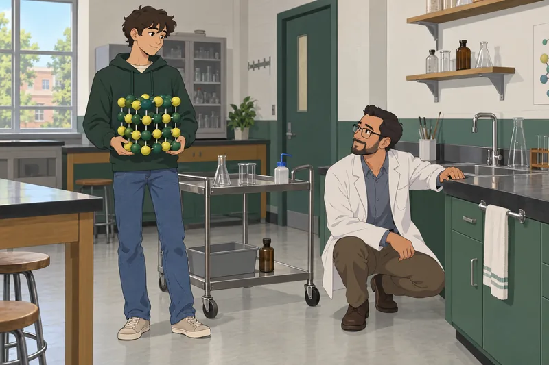 El cuestionario sobre compuestos continúa en el laboratorio.