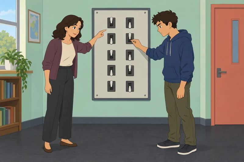 Binary Quiz shows a learner comparing two states.