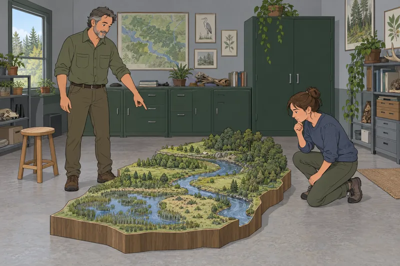 El cuestionario sobre biodiversidad presenta hábitats conectados.