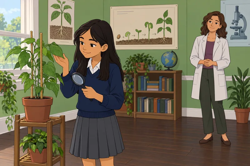 cuestionario de Biología: un terrario muestra un ecosistema.