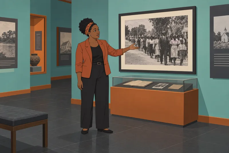 Black People Quiz appears in a museum gallery.