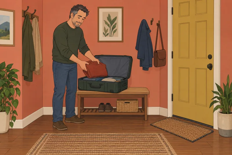 La prueba de adaptación muestra un hombre desempaquetando.