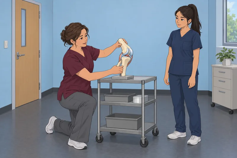 Body Parts Quiz features a knee model.