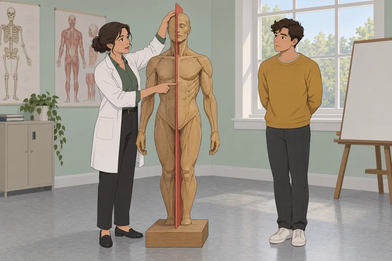 Body Planes Quiz shows a standing anatomy demonstration.