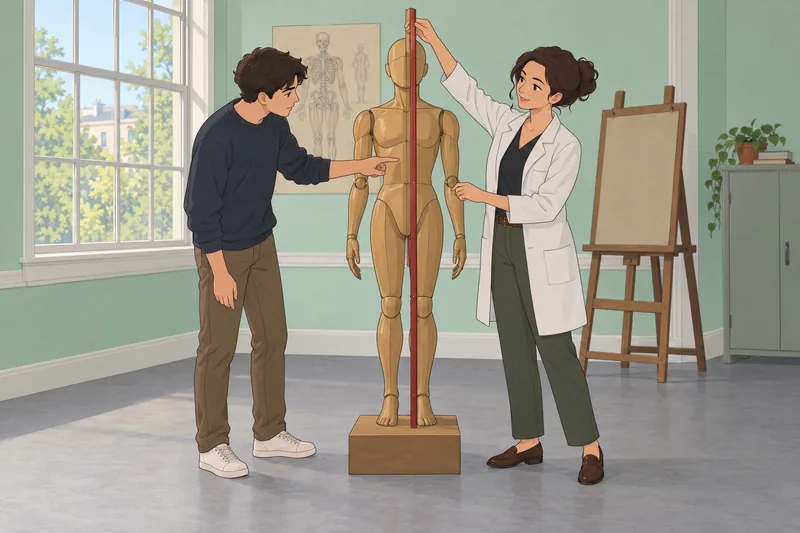 El cuestionario sobre los planos corporales muestra anatomía.