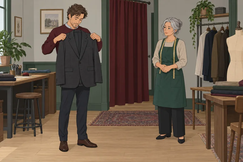 Body Type Quiz compares a jacket's fit.