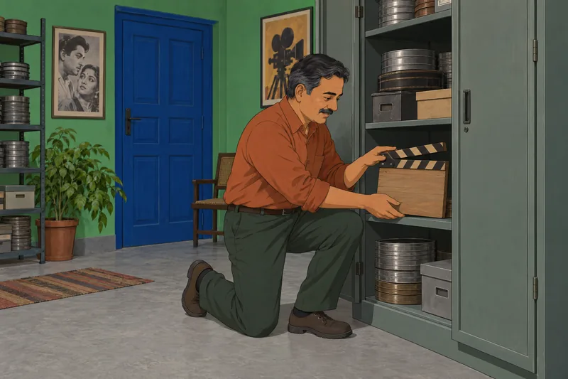 Bollywood Movie Quiz shows an archivist's clapperboard.