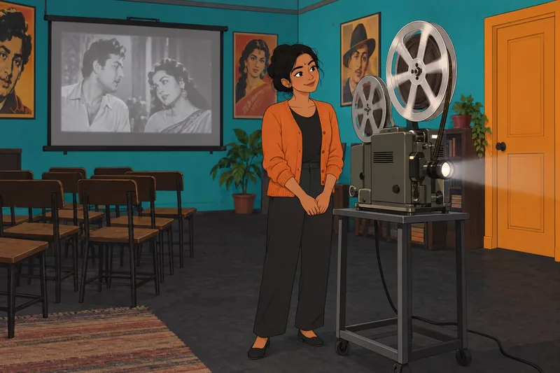 Quiz de películas muestra un rollo.