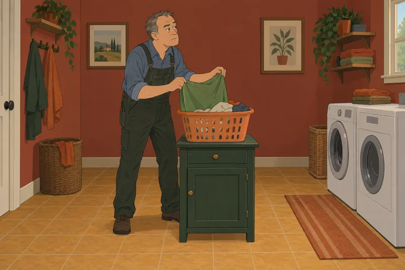 Multidimensional State Boredom shows a paused laundry chore.