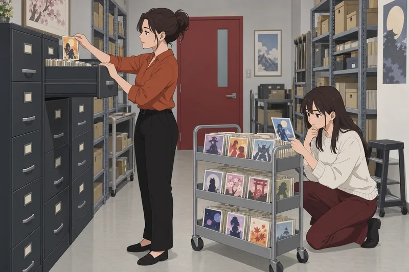 Quiz de anime ordena fichas de personajes.