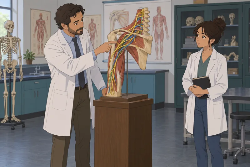 Brachial Plexus Quiz in an anatomy classroom.