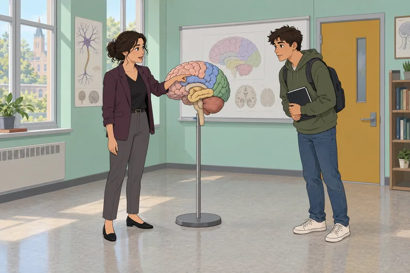 Brain Quiz presents a brain model lesson.