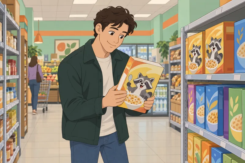 Quiz de mascotas: comprador examina una caja.