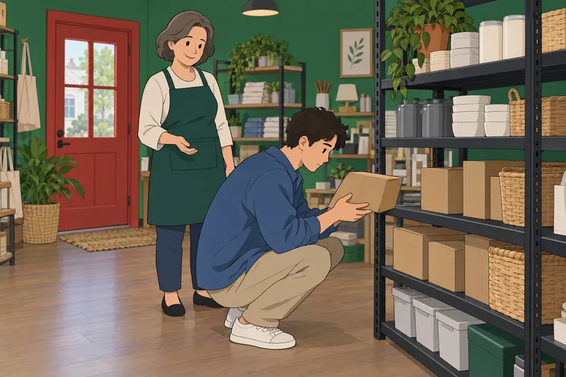 cuestionario de conocimientos presenta envases en tienda.