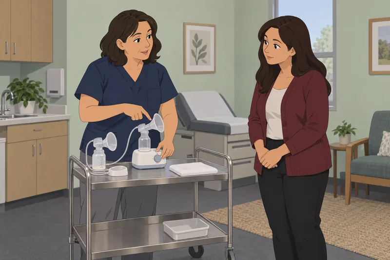 Breast Pump Quiz in a clinic.