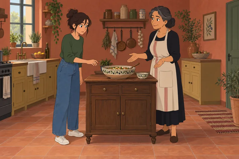 Brief Sociocultural Maladjustment appears during shared cooking.