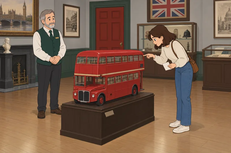 cuestionario sobre cultura muestra un autobús británico.