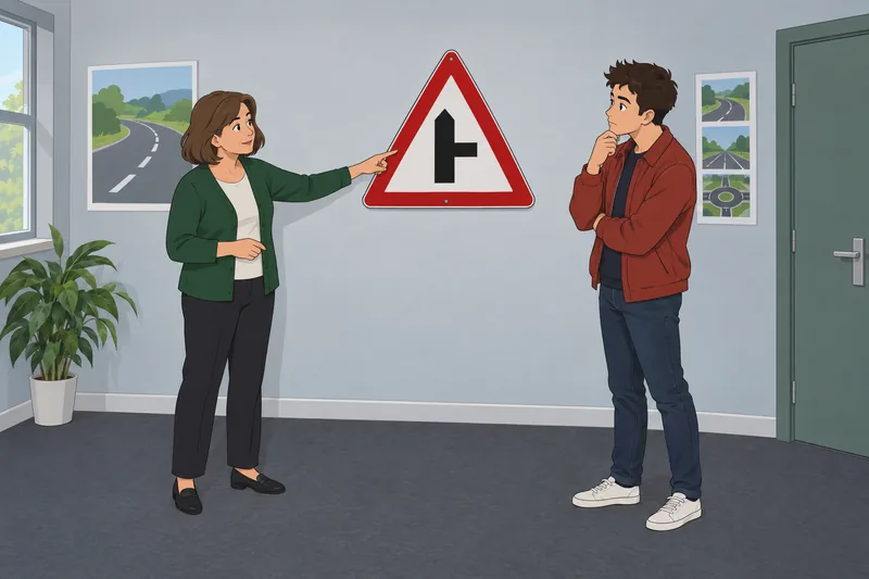 British Road Signs appear in class.
