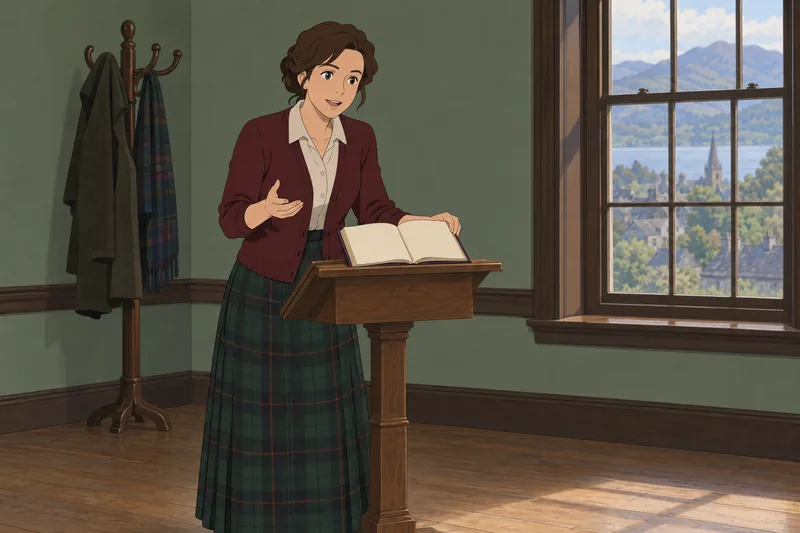 Burns Night Quiz in a Scottish classroom.
