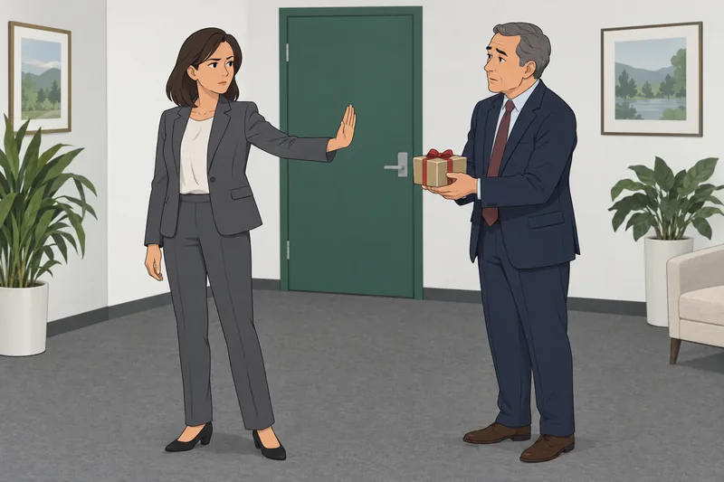 Business Ethics Quiz shows a fair refusal.
