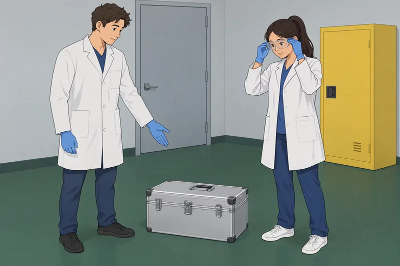 El cuestionario sobre el laboratorio muestra un protocolo.