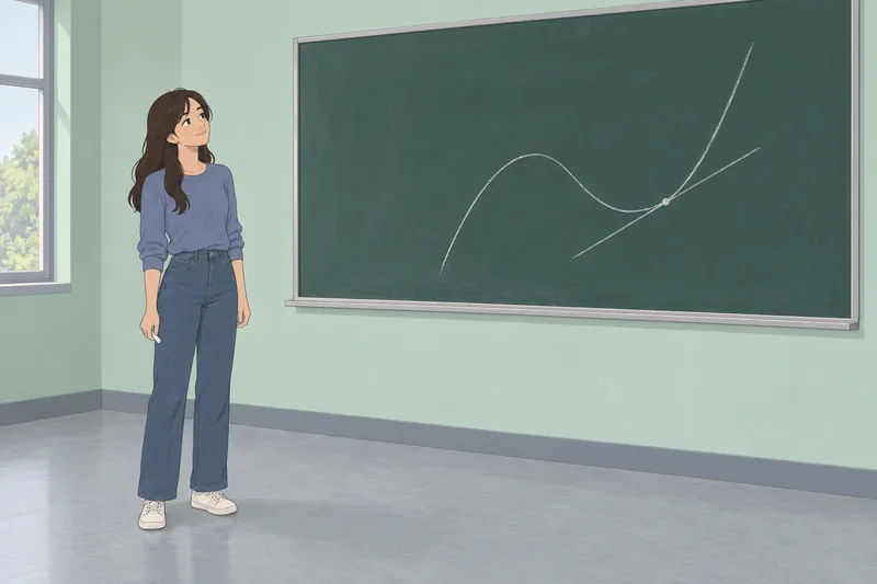 El cuestionario de cálculo muestra una curva tangente.