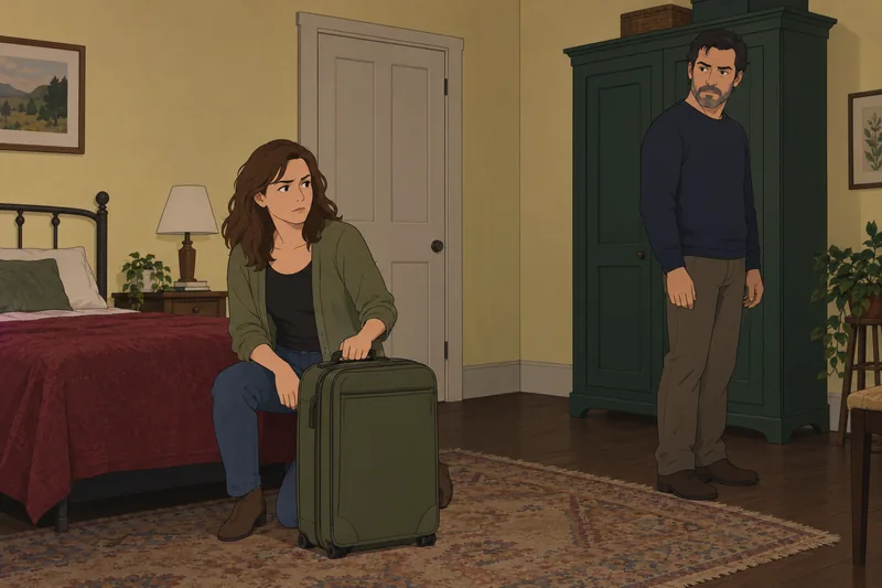 Can You Survive: a suitcase in a bedroom.