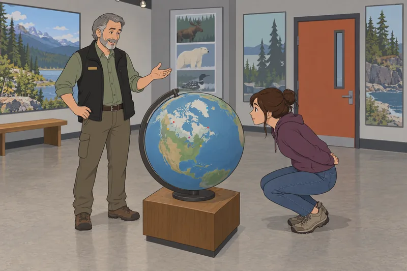 El cuestionario sobre las presenta un globo geográfico.