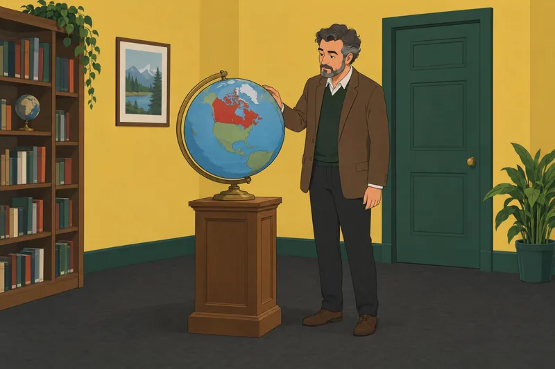 Canada Map Quiz shows a rotating globe.
