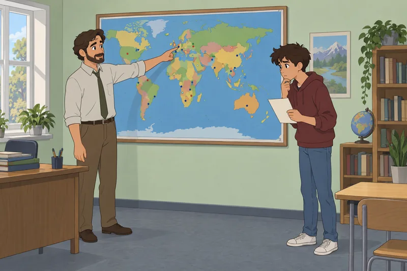 Capital Cities Quiz shows focused map study.