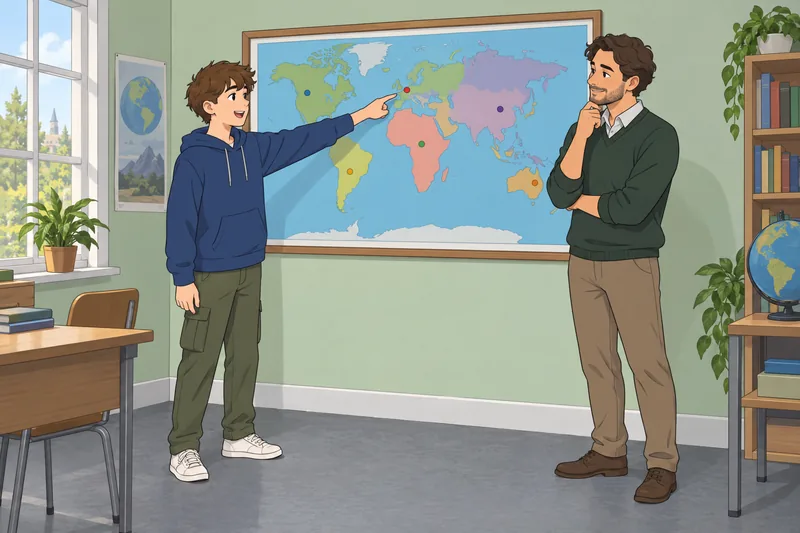 El cuestionario sobre capitales muestra estudio cartográfico.