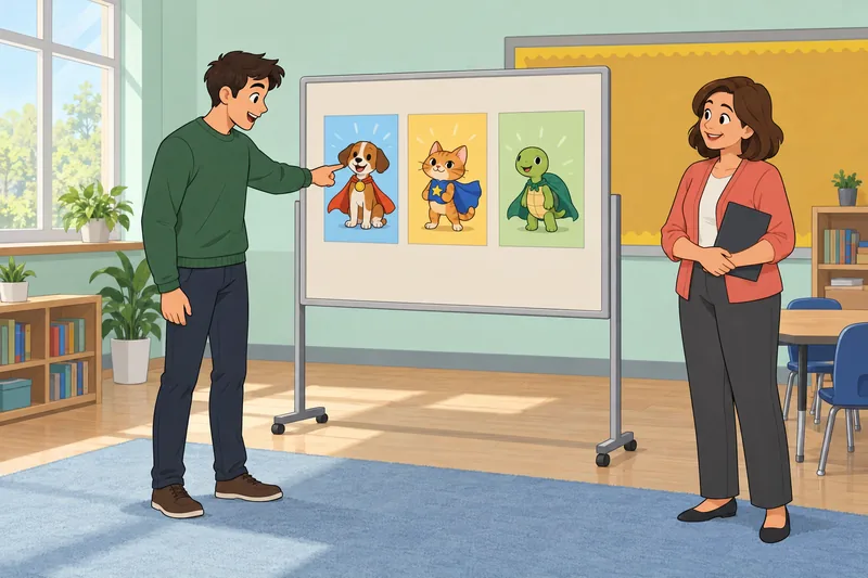 Cartoon Quiz shows character recognition.