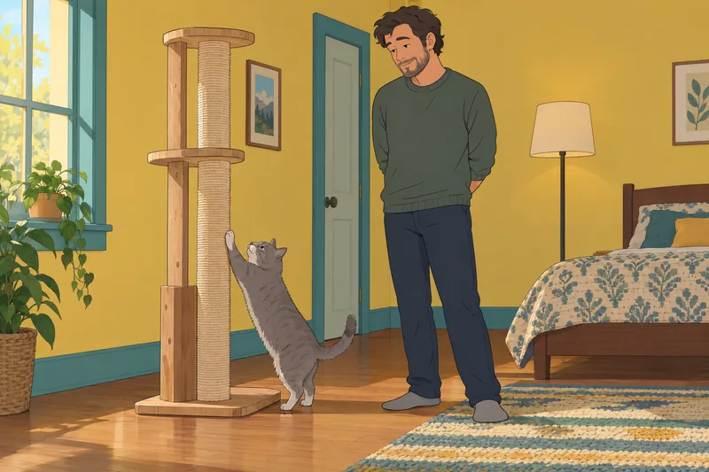 Cat or Dog observes quiet feline company.