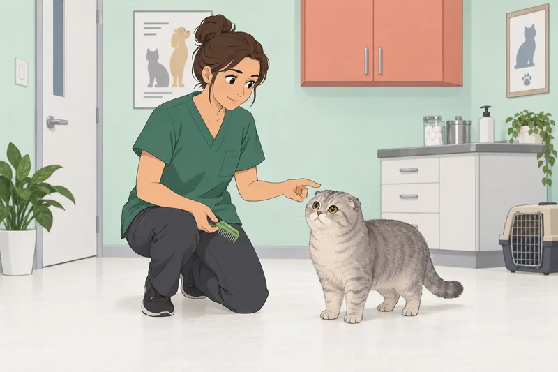 Cat or Dog clues appear in a clinic.