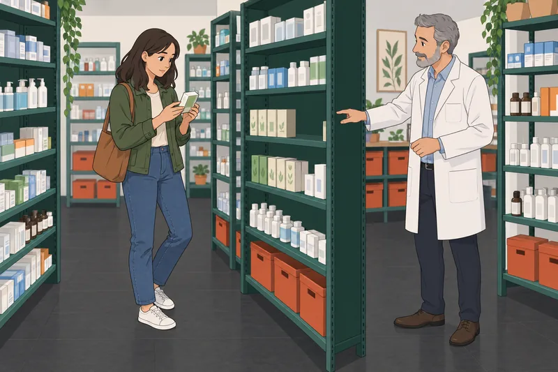 El cuestionario sobre el CBD en tienda.