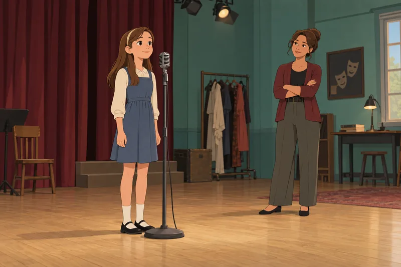 Celebrities When They rehearse a first stage role.
