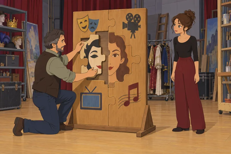 Celebrity Face Mashup becomes a wooden portrait puzzle.