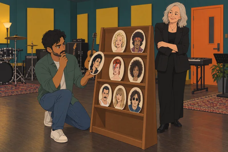 Celebrity Face Quiz captures a careful card choice.