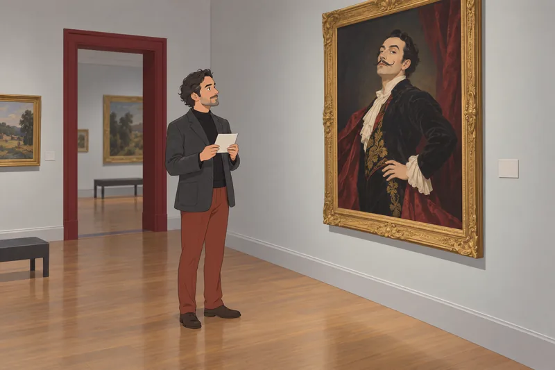 Quiz de bigotes muestra un retrato icónico.