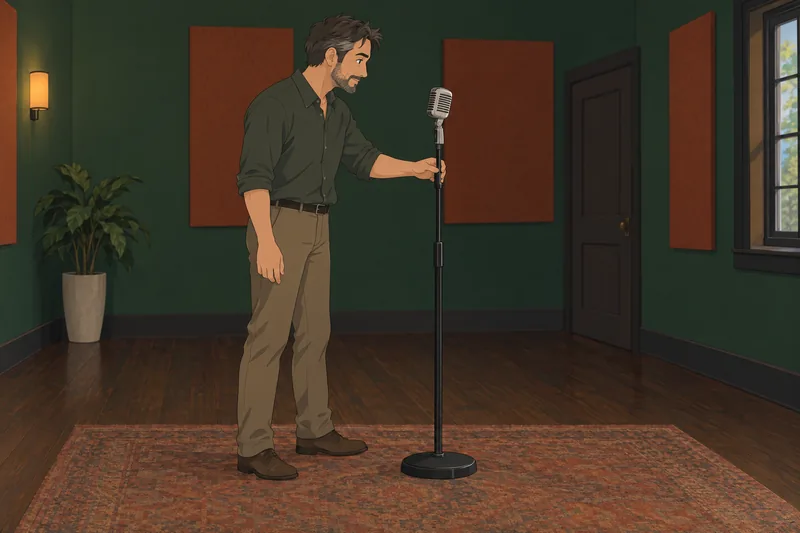 Celebrity Silhouettes Quiz features a stage microphone.