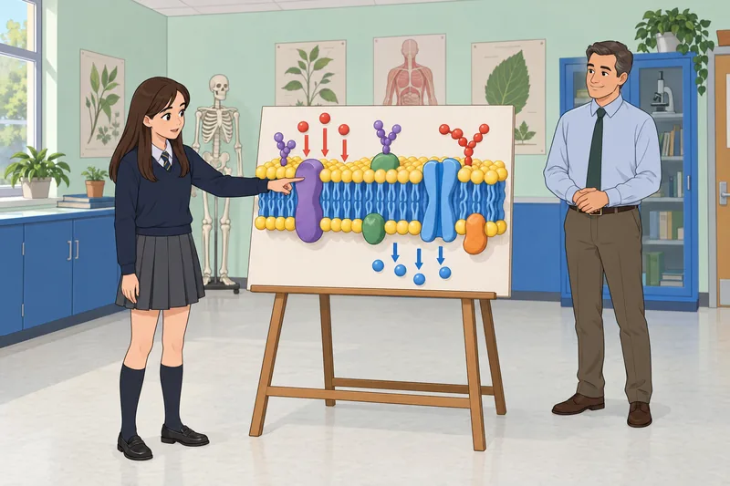 Cell Transport Quiz shows a membrane model.