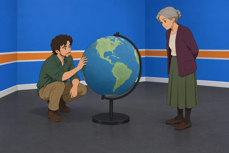 Central America Map quiz uses a globe.