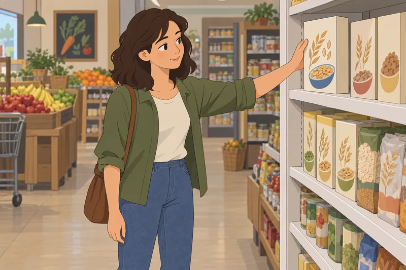 El cuestionario sobre cereales muestra una покупка.