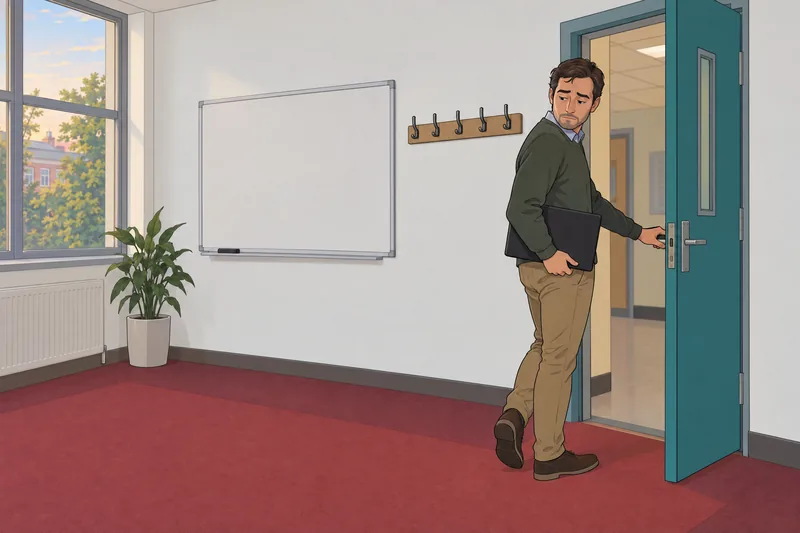 Chen Internet Addiction interrupts an adult classroom departure.