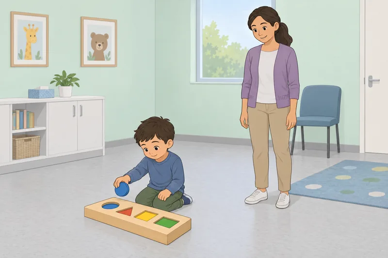 Este cuestionario sobre el desarrollo infantil muestra formas.
